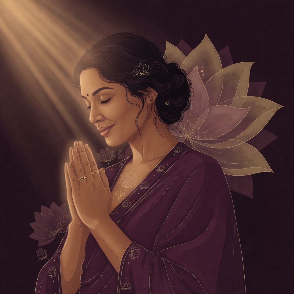 Quiet moment of prayer and devotion